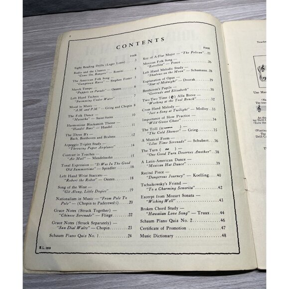 John W Schaum Piano Course C Vintage Sheet Music Songbook The Purple Book 40s - Picture 3 of 7